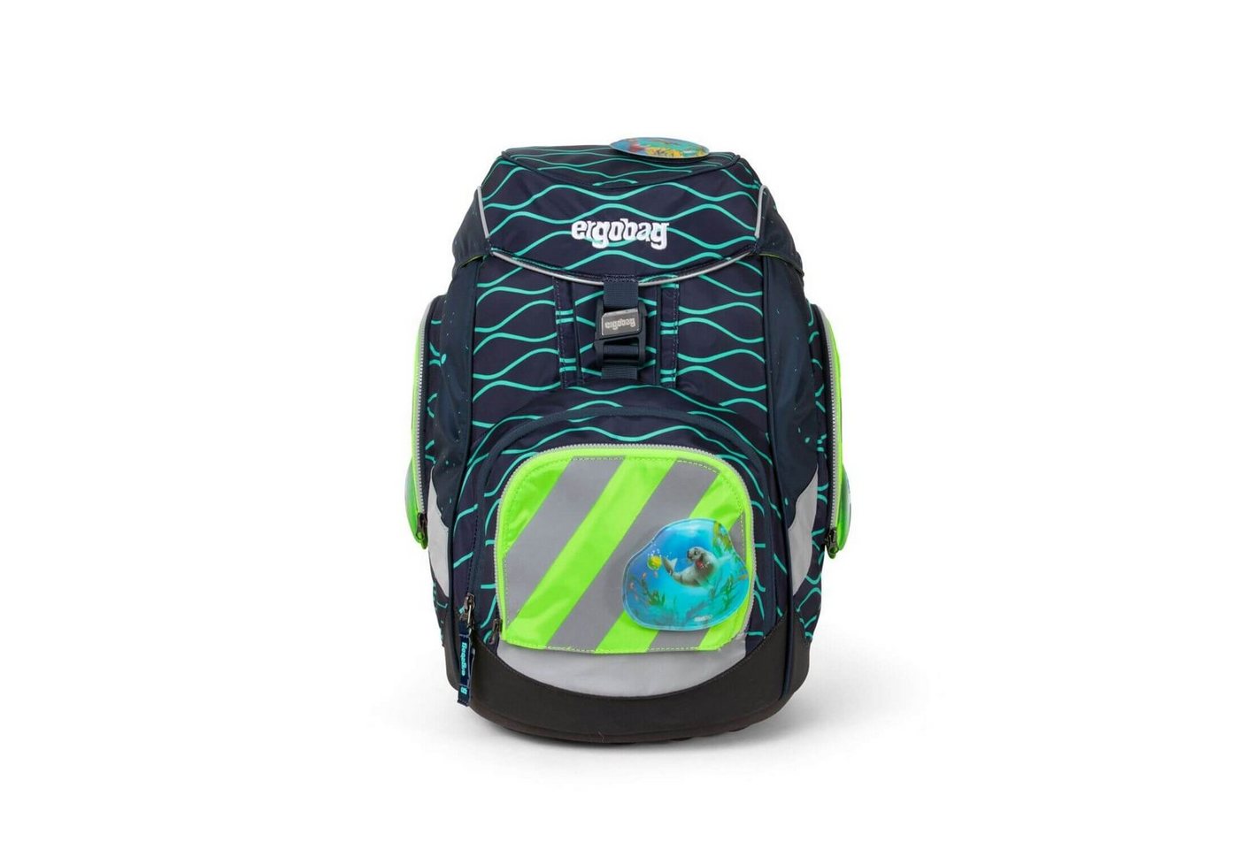 ergobag Reflektor-Aufkleber pack/cubo/cubo light Sicherheitsset 3-tlg. Grün von ergobag