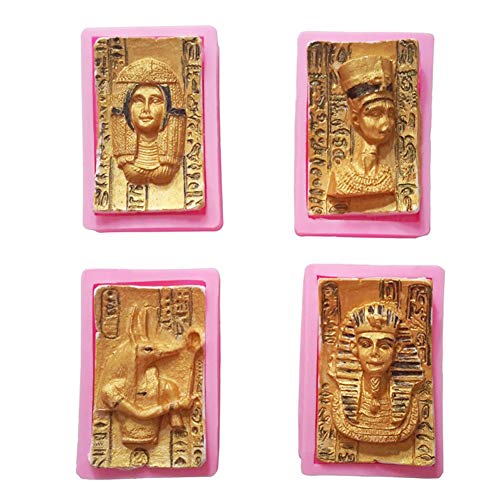 Berühmte Indien Figuren Fondant Silikonformen Seife Ton Zucker Handwerk Form DIY Kuchen Dekorieren Werkzeuge Kekse Schokolade Backform 4 Stück von erhumama
