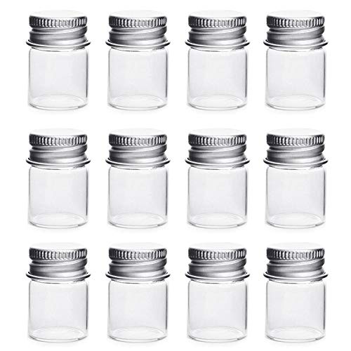 5 ml Flacons Bouteilles En Verre Clair Bouteille De Bonbons avec Vis En Aluminium Haut Fort Mignon Échantillon Échantillon Bocaux Petits Conteneurs Pour Message Bouteille von erioctry