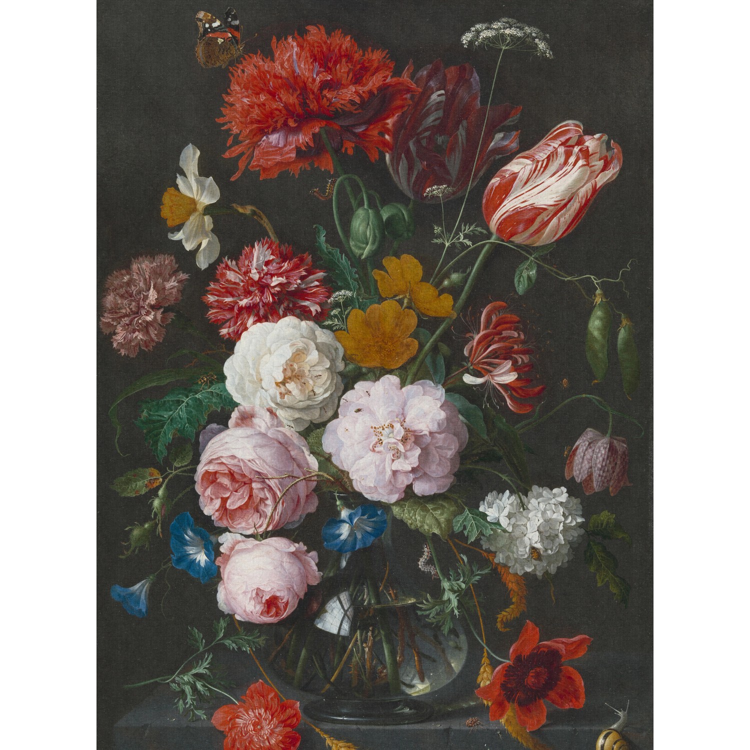 Erismann Digitaltapete Zooom Flowers In A Glass Vase 270 cm x 200 cm von erismann