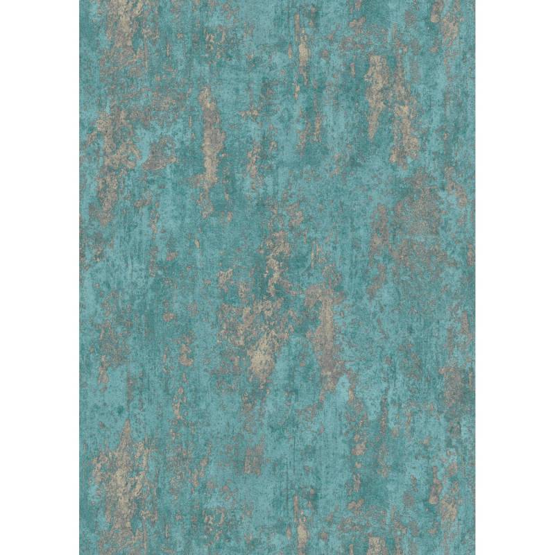 Erismann Vliestapete Casual Chic 10,05 m x 0,53 m Betonoptik Türkis von erismann