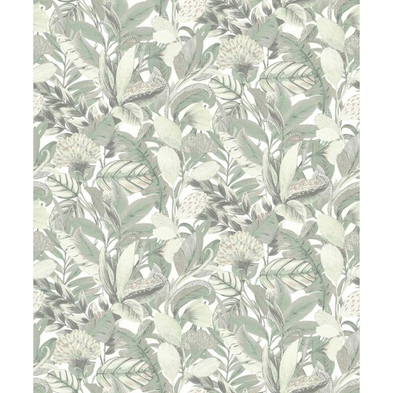 Erismann Vliestapete ELLE Decoration 2 Blätter FOREST grün FSC® von erismann