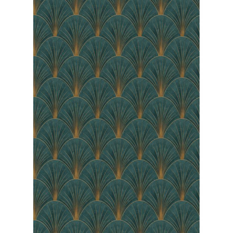 Erismann Vliestapete Elle Decoration 4 Avantgarde Petrol von erismann