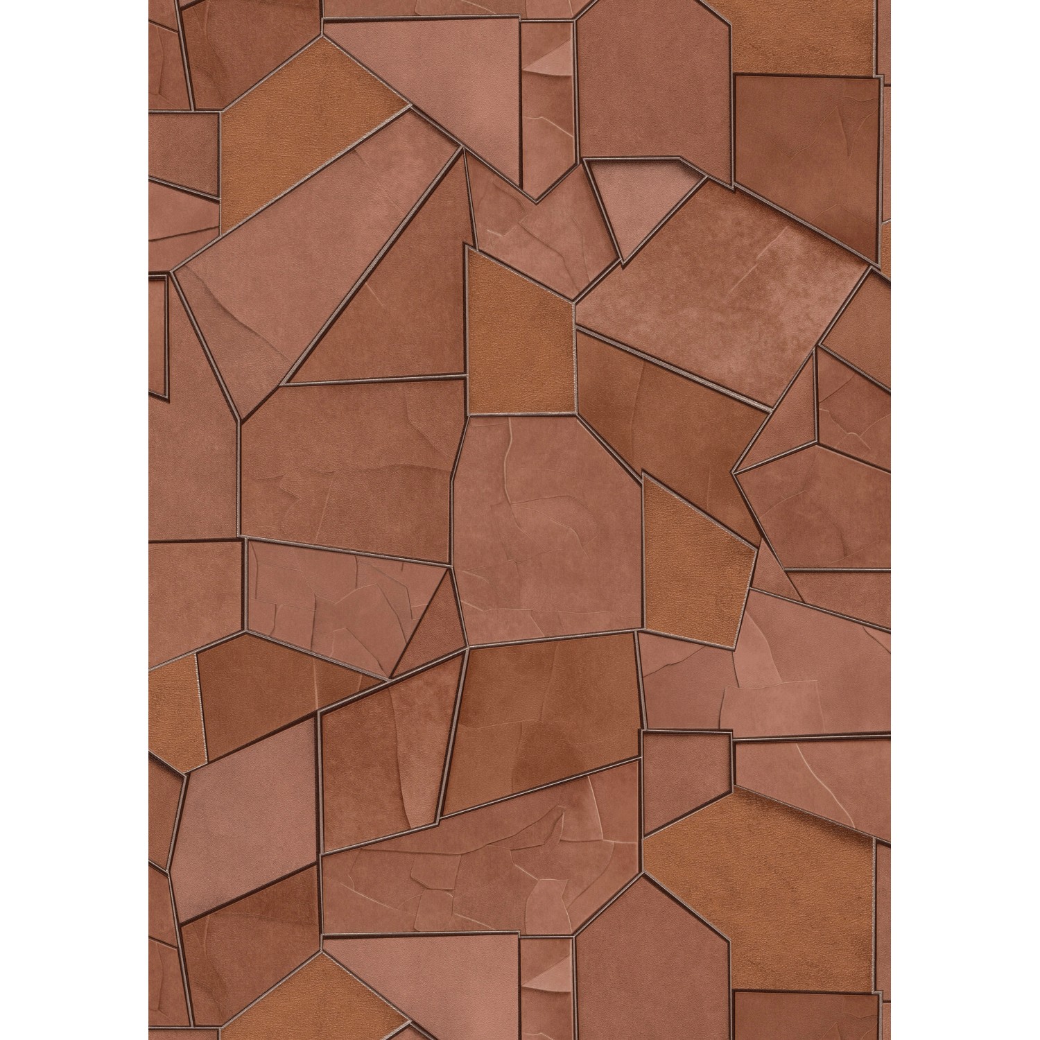 Erismann Vliestapete Elle Decoration 4 Mosaique Terracotta von erismann