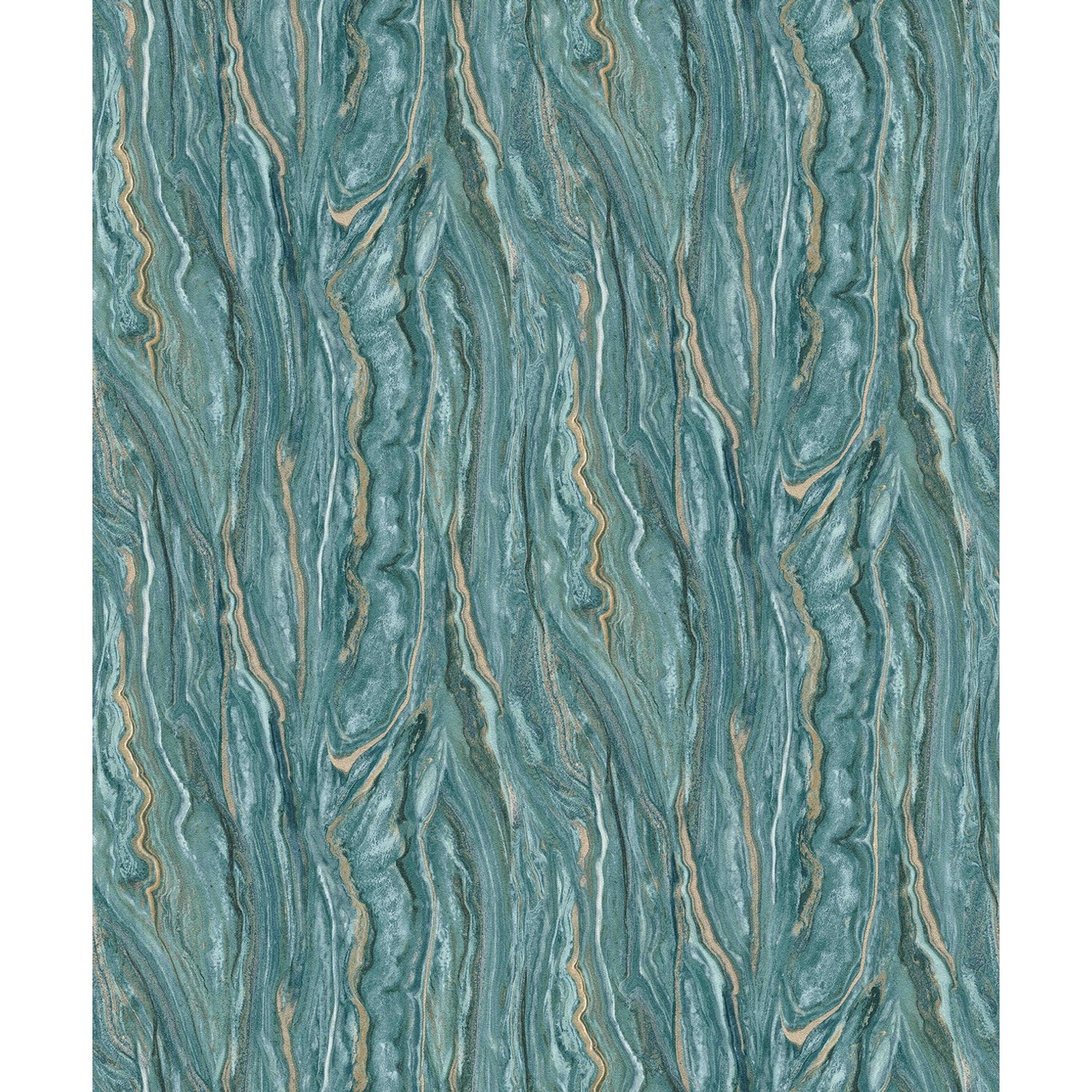 Erismann Vliestapete Elle Decoration Marmor Petrol FSC® von erismann
