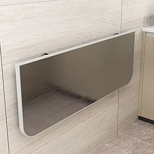 Klappbarer Wandklapptisch, Wandmontierte Stehtische, Klappbare Werkbank, Edelstahlfurnier, Stabile Struktur, für Heimbüro/Küche/Esszimmer (80 x 30 cm/31 x 11,8 Zoll) (70 x 30 cm/28 x 11,8 Zoll) von erkebspm