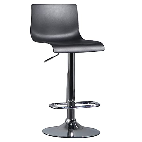 erkebspm Beauty Maniküre Ergonomische Stuhloberfläche mit Rückenlehne, Drehstuhl für die Rezeption vorne, höhenverstellbar 57–77 cm (Farbe: Schwarz) von erkebspm