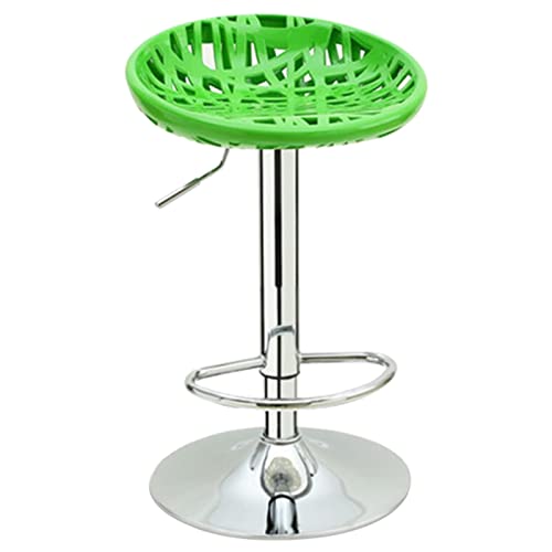 erkebspm Bird's Nest Lift Barhocker Drehstuhl Modern Home Beauty Salon Ergonomische Rückenlehne und stabiles Fahrgestell, höhenverstellbar 60-80 cm (Farbe: Grün) von erkebspm