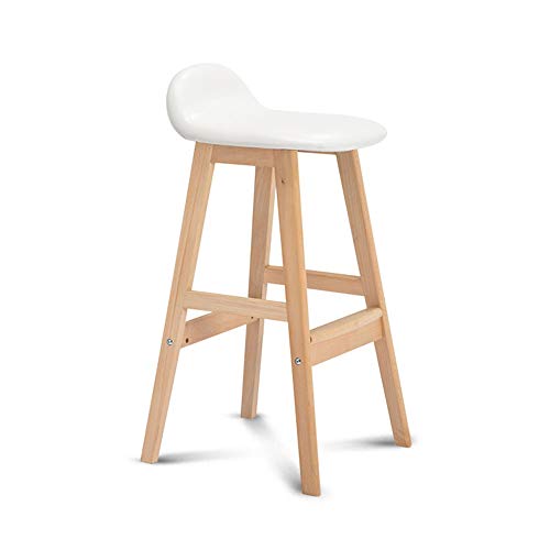 erkebspm Hocker Barhocker – Stuhlbeine aus massivem Holz, PU-Kissen, Esszimmerstuhl, Thekenhocker, Barstühle für Zuhause, Bar, Café (Höhe: 60 cm), Haltbarkeit (Farbe: C) von erkebspm