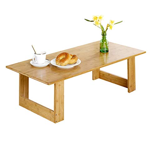 erkebspm Klappbarer Couchtisch aus Bambus für Zuhause, Küche, Esstisch, fauler Computertisch, Bett, Kleiner Tisch, quadratischer Tisch – 39,4 x 18,9 x 11,8 Zoll. von erkebspm
