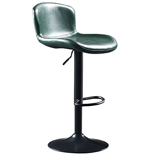 erkebspm Schmiedeeiserner Hocker, moderner Drehstuhl mit Rückenlehne und 41 cm Sockel für den Schreibtisch zu Hause, Schlafzimmer, Sitzhöhe 55–78 cm (Farbe: Grün) von erkebspm
