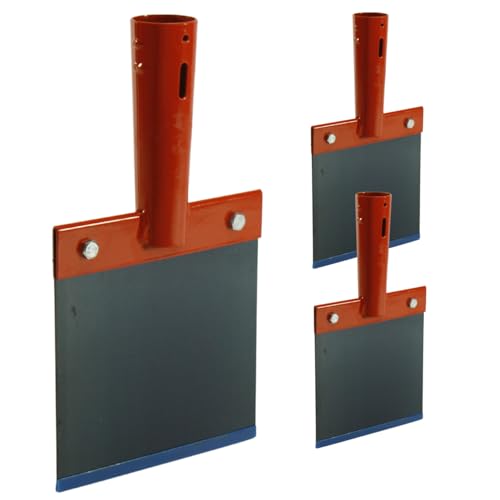 Stoßscharre 15cm mit 120cm Holz-Stiel - Robuster Schaber aus 1mm Federstahl vielseitig im Garten, Hof oder Stall einsetzbar - zum Entfernen von festgetretenem Schmutz und Mist in Tierställen Stoßscharre 15cm mit 120cm Holz-Stiel - Robuster Schaber aus 1mm Federstahl vielseitig im Garten, Hof oder Stall einsetzbar - zum Entfernen von festgetretenem Schmutz und Mist in Tierställen von erpina