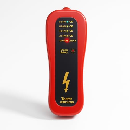 Zaunprüfer - kabelloser LED Weidezaunprüfer mit Sensor, Messbereich 4-stufig von 2.500 - 8.000 Volt - für bequemes Messen ohne Erdspieß zur sicheren Prüfung der Zaunspannung von Weidezäunen Zaunprüfer - kabelloser LED Weidezaunprüfer mit Sensor, Messbereich 4-stufig von 2.500 - 8.000 Volt - für bequemes Messen ohne Erdspieß zur sicheren Prüfung der Zaunspannung von Weidezäunen von erpina