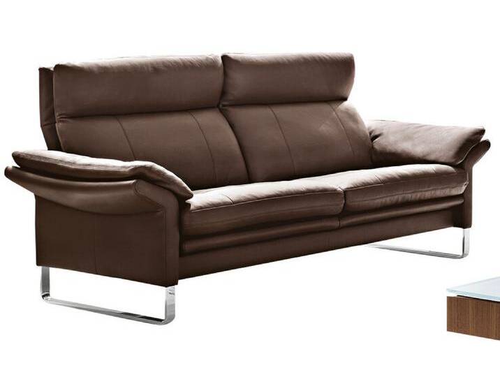 Sofa 2,5 Sitzer LUCCA Lederbezug Moccabraun von erpo