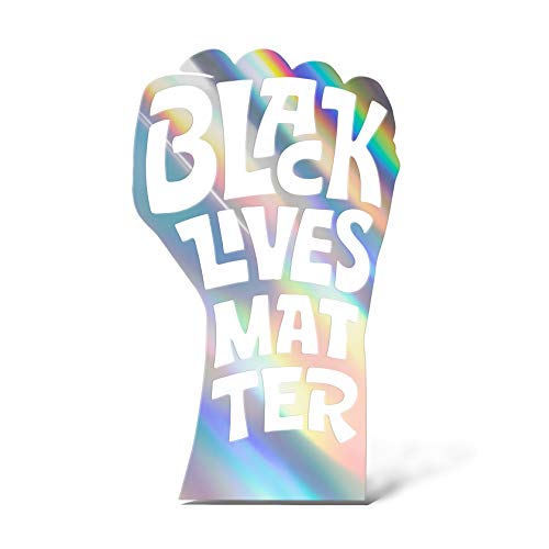 ERREINGE Sticker mit Hologramm, 30 cm, Black Lives Matter, Aufkleber, Vinyl, Wandtattoo, Laptop, Auto, Motorrad, Wohnmobil von erreinge