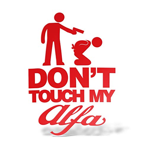 Erreinge Aufkleber Kompatibel für Alfa Romeo Do not Touch My Alfa Dub Jdm Tuning Red Aufkleber prespaced In PVC für Auto Heckscheibe Fenster - 20 Cm Erreinge Aufkleber Kompatibel für Alfa Romeo Do not Touch My Alfa Dub Jdm Tuning Red Aufkleber prespaced In PVC für Auto Heckscheibe Fenster - 20 Cm von erreinge