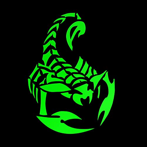 Erreinge Aufkleber prespaced Fluogrün 12Cm - Scorpio - Vinyl-Aufkleber Aufkleber Aufkleber Mural Laptop Auto Moto Helm Camper von erreinge