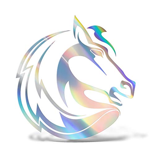 Erreinge Aufkleber prespaced Holographic 12Cm - Pferd DX - Vinyl-Aufkleber Aufkleber Aufkleber Mural Laptop Auto Moto Helm Camper von erreinge