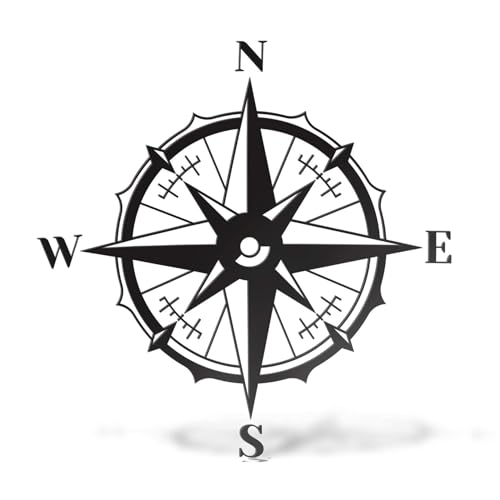 Erreinge Aufkleber prespaced Schwarz 35Cm - Compass Rose Dei Venti Boat Sea - Vinyl-Aufkleber Aufkleber Aufkleber Mural Laptop Auto Moto Helm Camper Erreinge Aufkleber prespaced Schwarz 35Cm - Compass Rose Dei Venti Boat Sea - Vinyl-Aufkleber Aufkleber Aufkleber Mural Laptop Auto Moto Helm Camper von erreinge