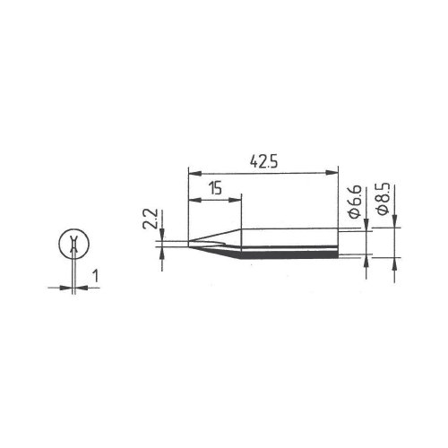 ersa 842 CD Lötspitze Meißelform Spitzen-Größe 2.2mm Inhalt 1St. ersa 842 CD Lötspitze Meißelform Spitzen-Größe 2.2mm Inhalt 1St. von ersa