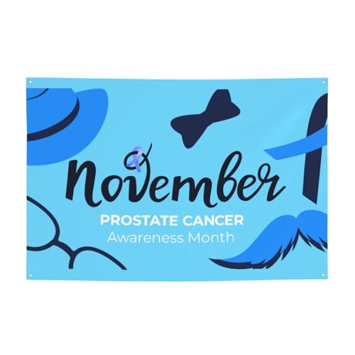 "November is Prostatakrebs-Bewusstseins-Monat", blaues Band, Banner, 119,4 x 180,3 cm, Dekorationen, Veranda, Hof, Schilder, Tapisserie, Hintergrund, Flagge "November is Prostatakrebs-Bewusstseins-Monat", blaues Band, Banner, 119,4 x 180,3 cm, Dekorationen, Veranda, Hof, Schilder, Tapisserie, Hintergrund, Flagge von ertquji