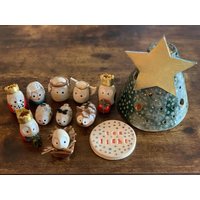 Keramik Krippe Weihnachtsschmuck Urlaub Dekoration von esMUD