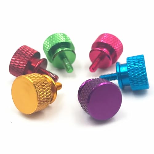 Schrauben-Sortiment, 10 Stück, M3/6-32/M4, Aluminiumlegierung, gerändelte Rändelschrauben für Computergehäuse, Seitenwand, Festplatte, Handschraube, Metallbearbeitung, hervorragende Qualität Schrauben-Sortiment, 10 Stück, M3/6-32/M4, Aluminiumlegierung, gerändelte Rändelschrauben für Computergehäuse, Seitenwand, Festplatte, Handschraube, Metallbearbeitung, hervorragende Qualität von esmen UAE