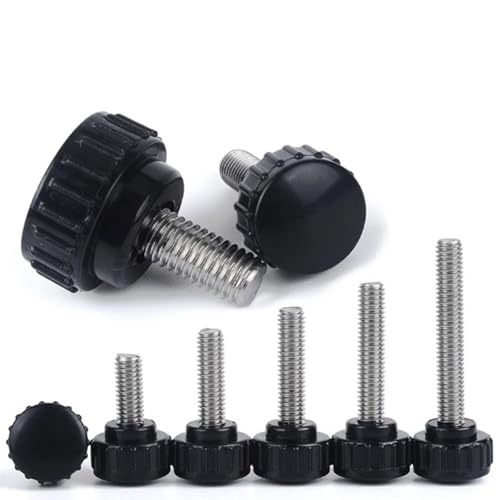 Schrauben-Sortiment M3/M4 304 Edelstahl Rundkopf Griff Handschraube Runde Rändelgummi Rändelschraube für Metallbearbeitung Ausgezeichnete Qualität Schrauben-Sortiment M3/M4 304 Edelstahl Rundkopf Griff Handschraube Runde Rändelgummi Rändelschraube für Metallbearbeitung Ausgezeichnete Qualität von esmen UAE