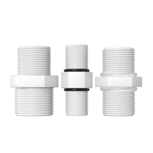 Kunststoff-Außengewinde Fitting Dichtring Schlauch Rohr Gerade Kupplung Nippel Stecker RO Wasserfilter Teile(2) von esmen