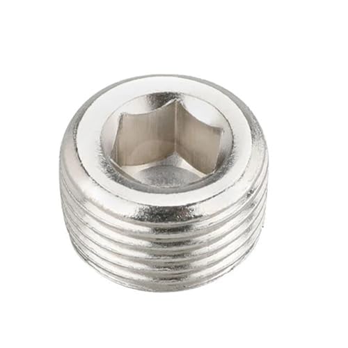 Kupfer 18 14 38 12 34 Außengewinde Messing Rohr Sechskantkopf Endkappe Stecker Fitting Koppler Stecker Adapter(Iron Pllug,3/4") von esmen