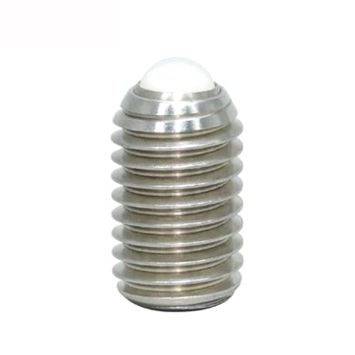 M2 M2.5 Federstößel, Stellschrauben aus Edelstahl 304 mit POM-Kugel for Metallbearbeitung und Vorrichtungsbau Knopfschraube(M2.5-8) von esmen