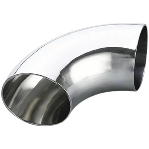 esmen 1 Stück 304 Edelstahl Ellenbogen 90 Grad Winkel Rohrbiegen OD 38mm 63mm Sanitär Stumpfschweiß Auto Auspuffrohr Schalldämpfer Wendungen(42 x 1.5mm) von esmen