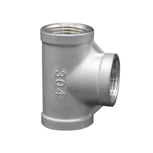 esmen 18 14 38 12 34 1 1-14 1-12 Gleich NPT Weiblich 304 Edelstahl T-Typ DREI Weg Rohr Fitting Anschluss(1-1/2") von esmen