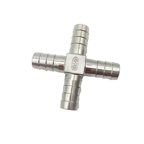 esmen 304 Edelstahl T-Typ Y-Typ L-Typ Kreuz Barb Schlauch Armaturen 6mm-40mm 3-Weg 4-Weg Schlauch Rohr Barb Stacheldraht Kupplung(Ten,19mm) von esmen