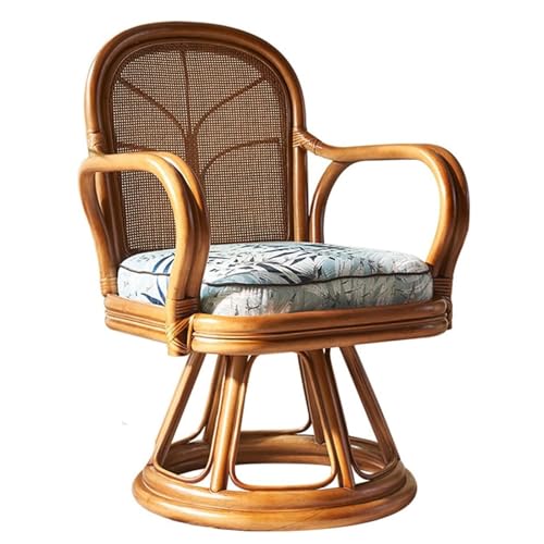esmen Drehbarer einzelner Rattanstuhl, Wohnzimmerbalkon-Sofa-Loungesessel for Schlafzimmerterrassen-Freizeit esmen Drehbarer einzelner Rattanstuhl, Wohnzimmerbalkon-Sofa-Loungesessel for Schlafzimmerterrassen-Freizeit von esmen