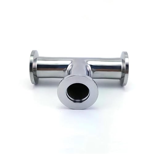 esmen KF16 (NW16) Gleicher T-Stück 3-Wege-T-Typ Flanschadapter Flansch Vakuum Tri Clamp T-Stück Rohr Sanitär T-Stück Ferrule Rohr Edelstahl 304 von esmen