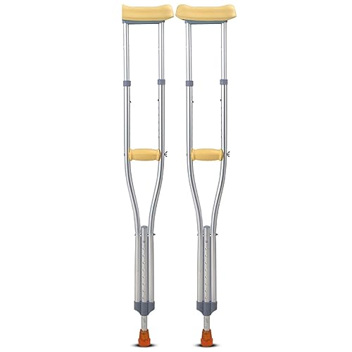 esmen Krücken für Erwachsene Verdickte Achselkrücken aus Aluminiumlegierung, geeignet für mehr Höhen, einstellbar in 9 Stufen, Bequeme Krücken aus weichem Material Unterarmkrücken esmen Krücken für Erwachsene Verdickte Achselkrücken aus Aluminiumlegierung, geeignet für mehr Höhen, einstellbar in 9 Stufen, Bequeme Krücken aus weichem Material Unterarmkrücken von esmen