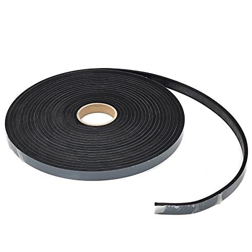 EPDM - Schaum Schwarz. Länge: 10 m auf Rolle. einseitig selbstklebend (15 mm x 5 mm) von esnado