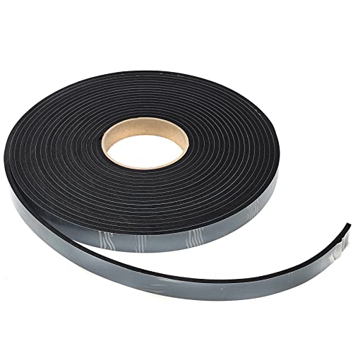 EPDM - Schaum Schwarz. Länge: 10 m auf Rolle. einseitig selbstklebend (20 mm x 5 mm) von esnado