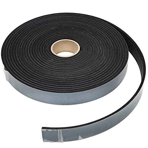 EPDM - Schaum Schwarz. Länge: 10 m auf Rolle. einseitig selbstklebend (30 mm x 5 mm) von esnado