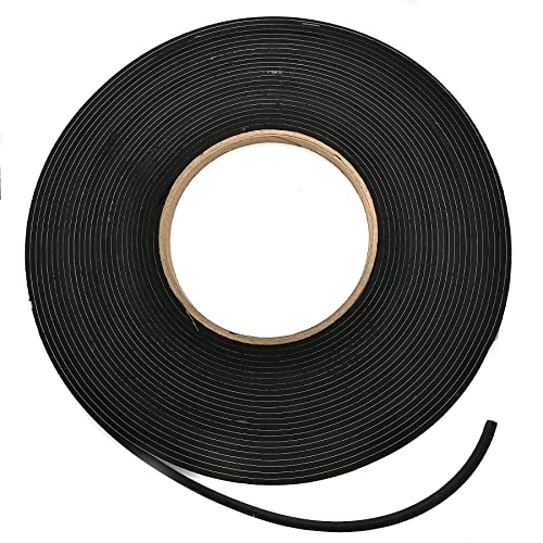 EPDM - Schaum Schwarz. Länge: 10 m auf Rolle. einseitig selbstklebend (6 mm x 2 mm) von esnado