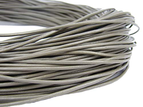 esnado Lederschnur Rund 2 mm Grau (5 Meter, Grau) esnado Lederschnur Rund 2 mm Grau (5 Meter, Grau) von esnado