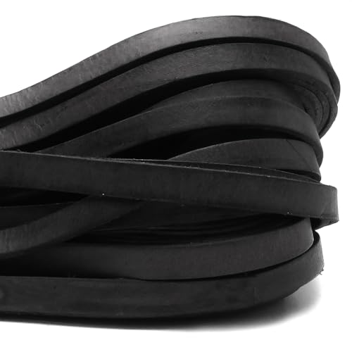 esnado Lederband Flach. 1 cm x 2,5 mm. Schwarz 5 m. - Länge/Farbe: wählbar esnado Lederband Flach. 1 cm x 2,5 mm. Schwarz 5 m. - Länge/Farbe: wählbar von esnado
