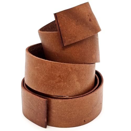 esnado Lederband, Lederriemen Flach. 1 Meter. Breite/Farbe: wählbar (Breite: 40 mm, Antik Hellbraun) | ECHTES Leder | pflanzlich gegerbt | Schmuck, Armbänder, Basteln, Dekorieren, DIY, Mittelalter von esnado