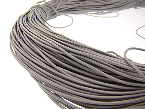 esnado Lederschnur Rund - 1,5 mm. Grau. 10 Meter | ECHTES Leder | pflanzlich gegerbt | ideal für die Herstellung von Schmuck und Armbändern, Basteln oder Dekorieren, DIY-Projekte, Mittelalter esnado Lederschnur Rund - 1,5 mm. Grau. 10 Meter | ECHTES Leder | pflanzlich gegerbt | ideal für die Herstellung von Schmuck und Armbändern, Basteln oder Dekorieren, DIY-Projekte, Mittelalter von esnado