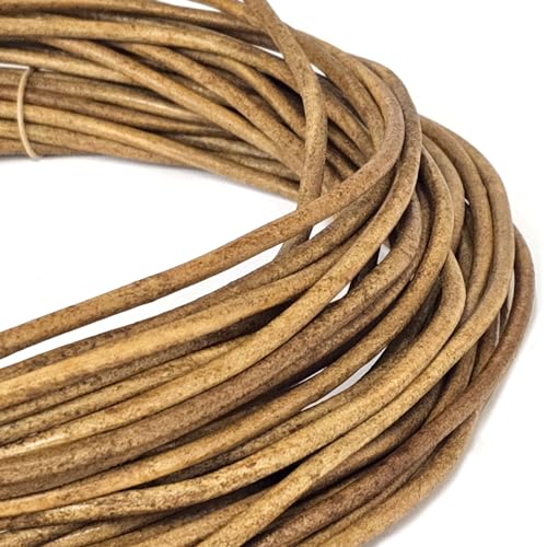 esnado Lederschnur Rund 5 mm. Naturbraun | Länge: 5 Meter – Zum Basteln und für Ihr kreatives Projekt esnado Lederschnur Rund 5 mm. Naturbraun | Länge: 5 Meter – Zum Basteln und für Ihr kreatives Projekt von esnado