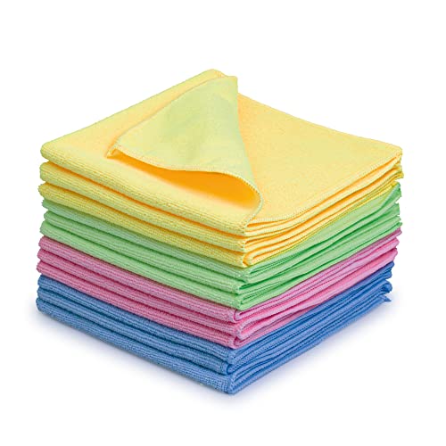 esnado Mikrofasertuch | Für WC & Urinal | Putztuch extra saugstark, fusselfrei & schnelltrocknend | Reinigungslappen für das Bad | Größe 40 x 40 cm (Mix Paket, je 3 Stück) von esnado