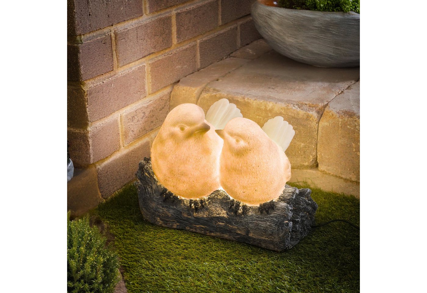 esotec Gartenfigur Solarleuchte Vogelpaar auf Baumstamm DUO COLOR 5500K 2700K esotec Gartenfigur Solarleuchte Vogelpaar auf Baumstamm DUO COLOR 5500K 2700K von esotec