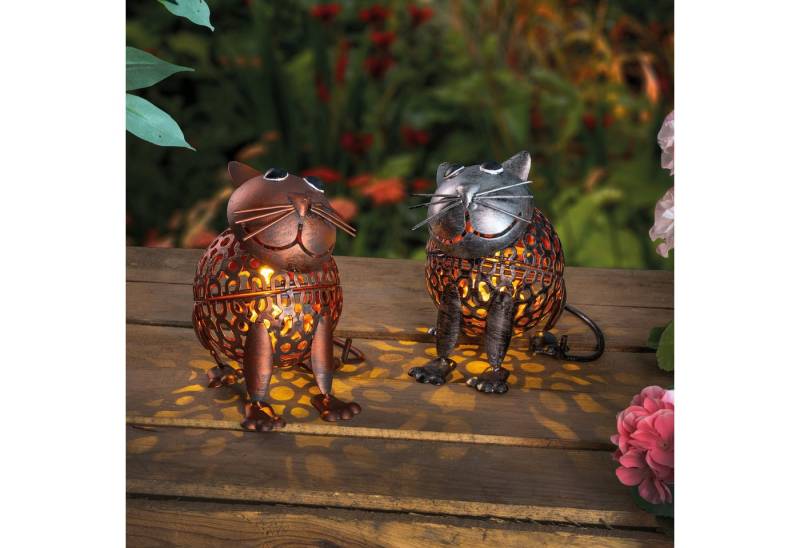 esotec Gartenfigur Solarleuchtenset Katzenpaar "Koko" & "Kiki" esotec Gartenfigur Solarleuchtenset Katzenpaar "Koko" & "Kiki" von esotec