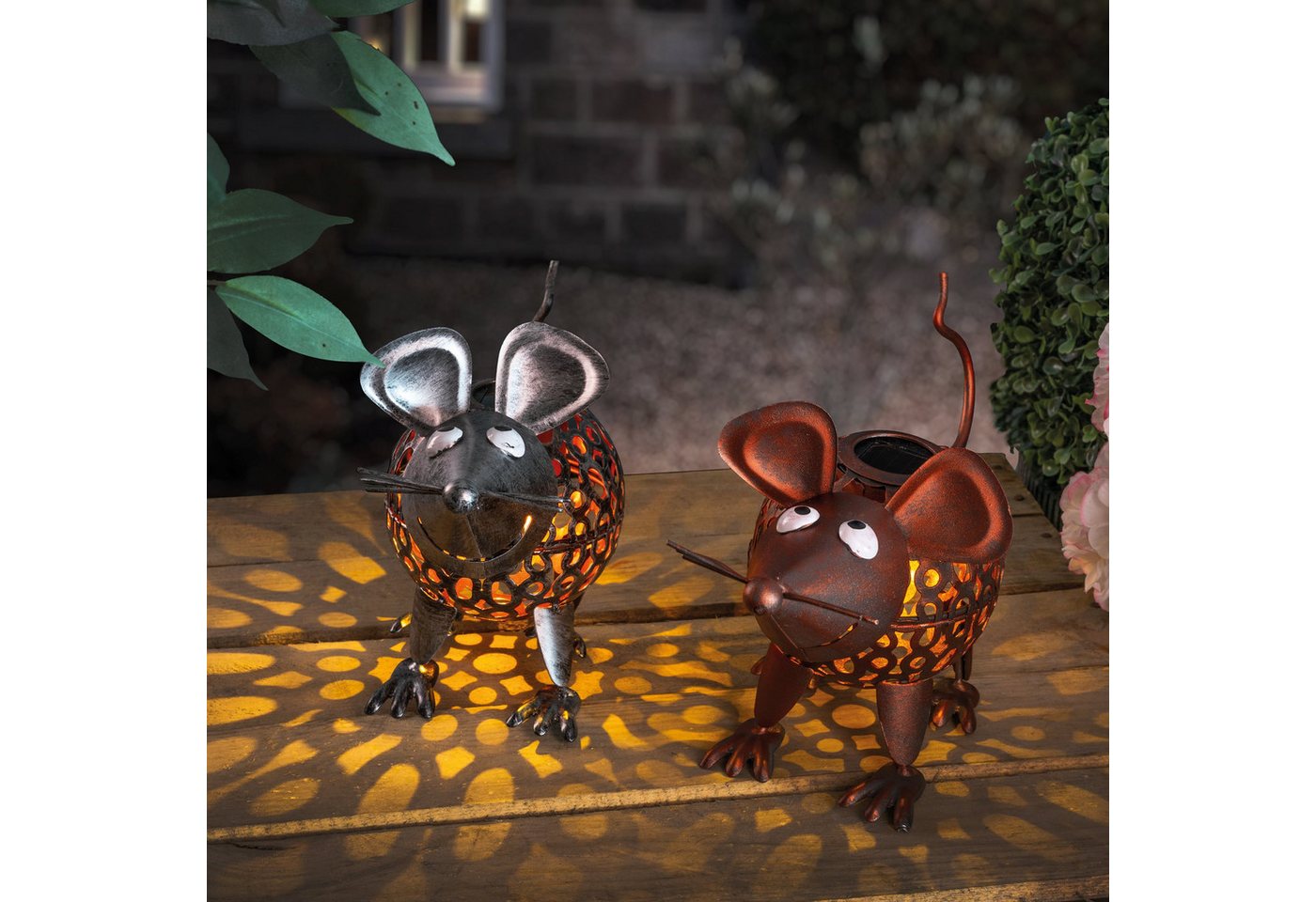 esotec Gartenfigur Solarleuchtenset "Mäusepaar" esotec Gartenfigur Solarleuchtenset "Mäusepaar" von esotec